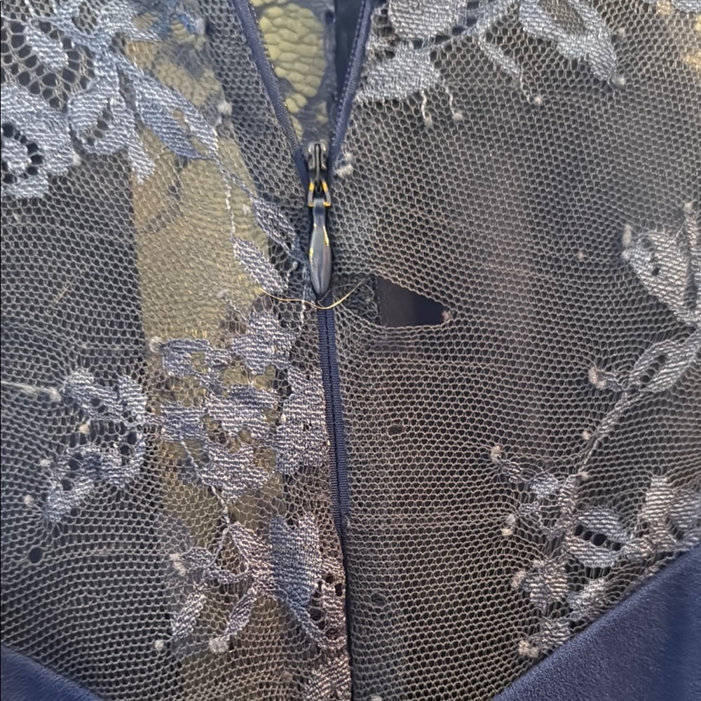 Lulu's Blue Sheath Dress with Bishop Sleeves - Picture 5 of 5